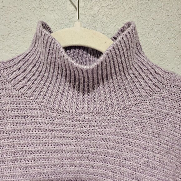 J. Jill Woman Size OS S-L Poncho Style Ribbed Knit Turtle Neck Sweater NWT Boho - Picture 2 of 9